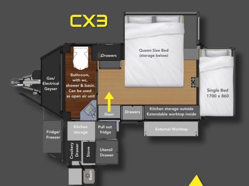 2024 BERG CX3 Luxury Condo Off-Road Caravan - R579,000